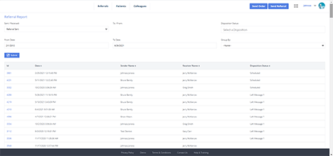 <h3>Dental Referral<br>Management System</h3><br>System provides different reports and one of them of Referral report. This helps Specialists to identify number of referral and revenue received from different practitioners and colleagues.