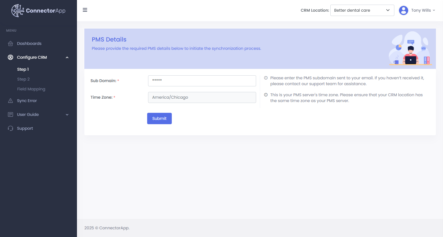 dentrix to high level pms-details