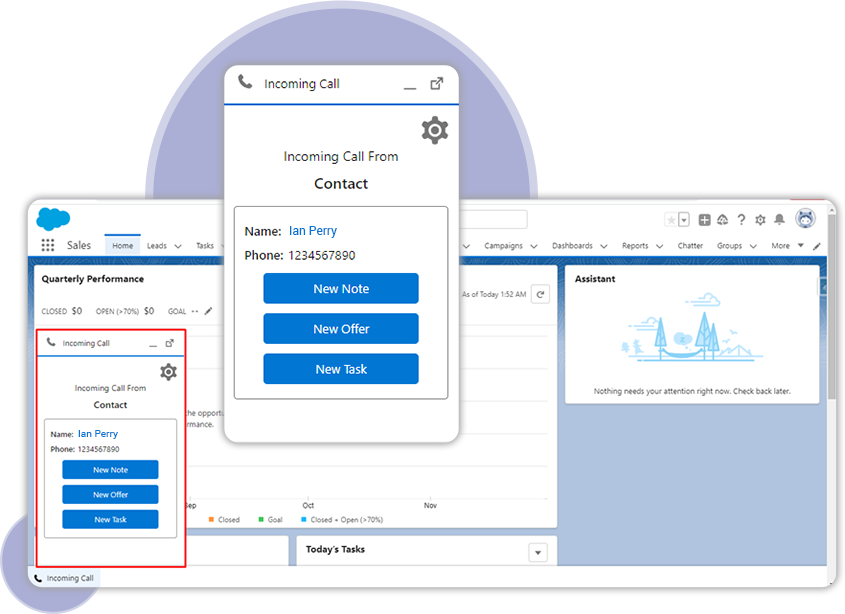 salesforce-3cx-incoming-call-popup