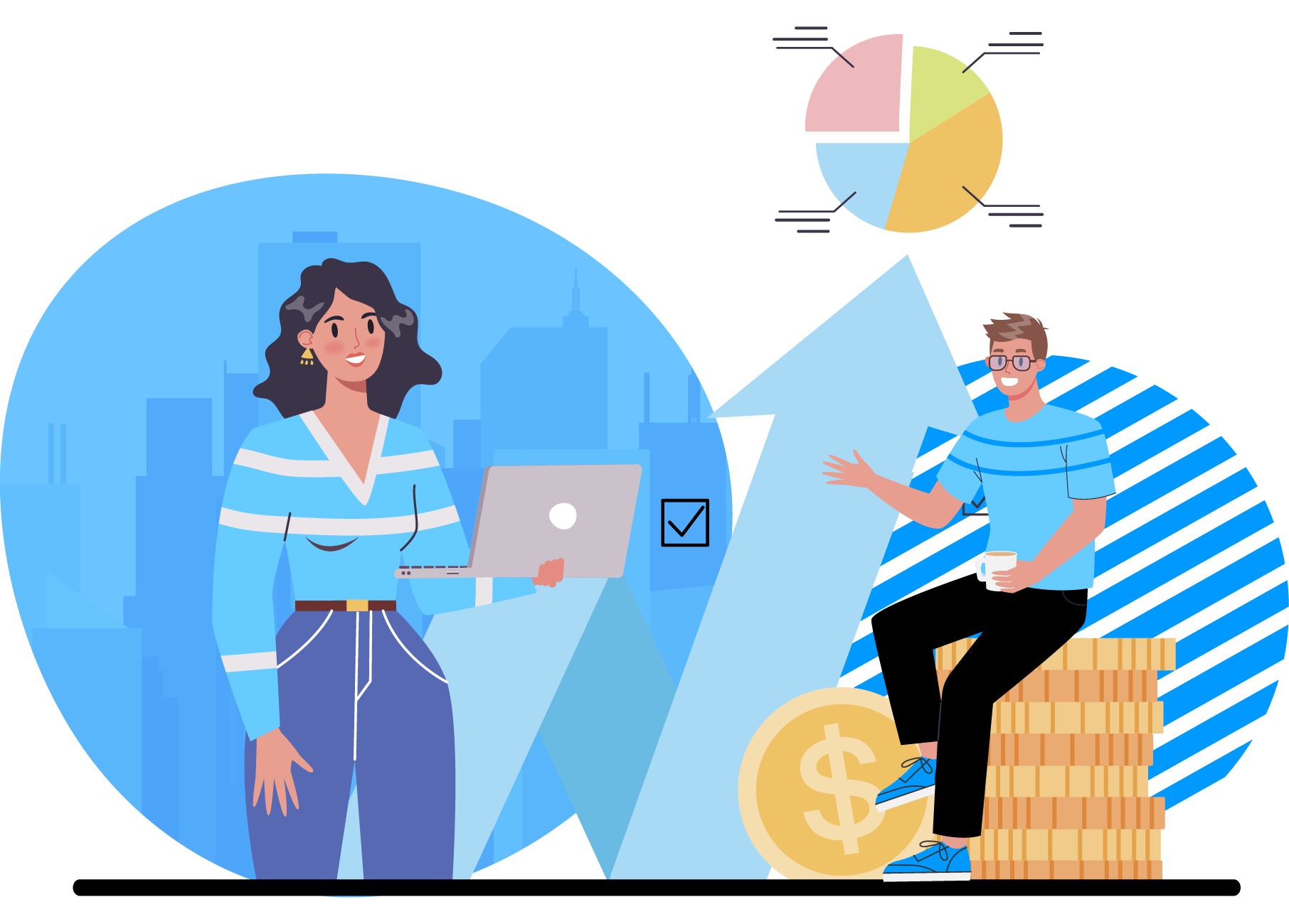 Company Background Vector